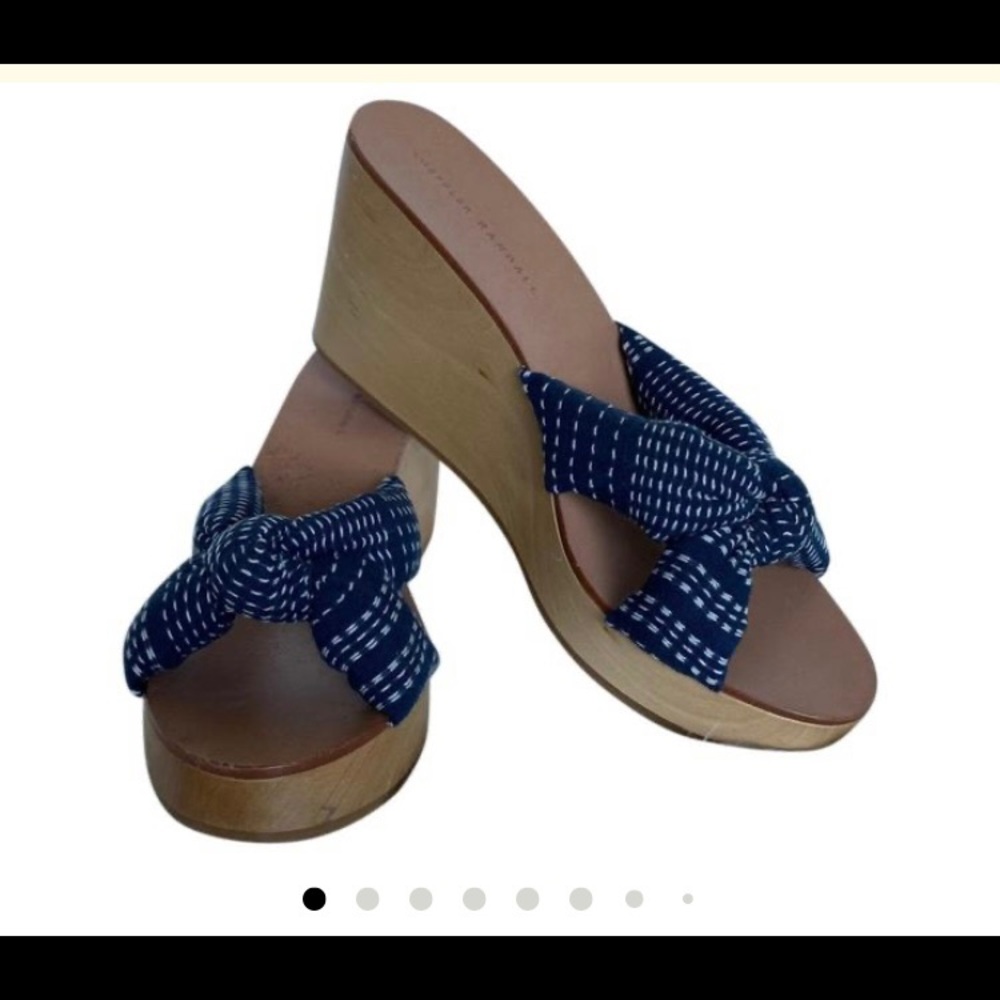 Loafler Randall Taylor Wedge Sandal Knotted Upper